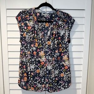 Women's Work‎ Blouse Sleeveless V Neck Lightweight Office Top Daniel Rainn M